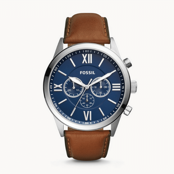 Fossil BQ2125 Flynn Chronograph Brown Leather Watch – FlyCart